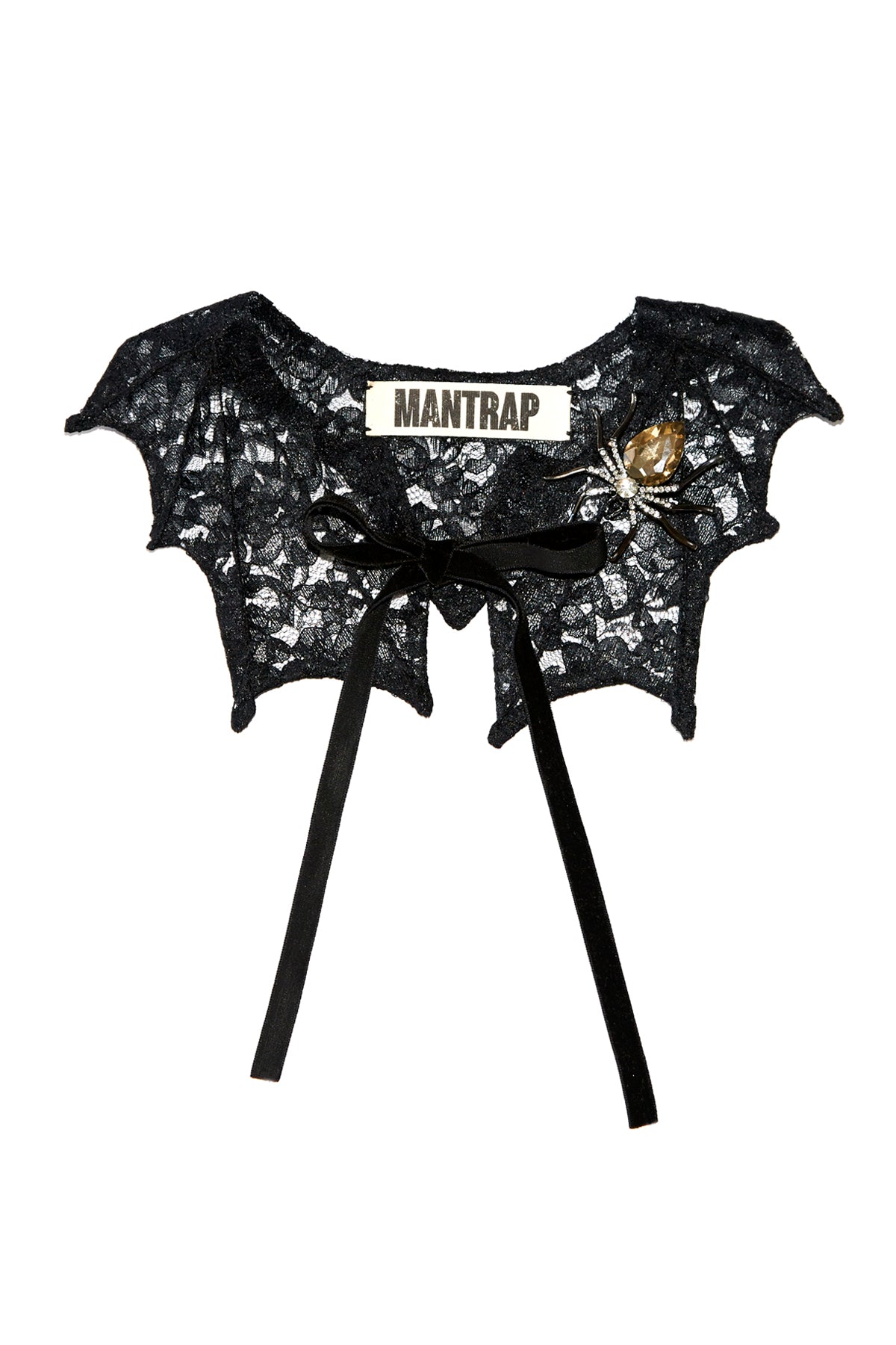 The Lace Bat Collar in Black